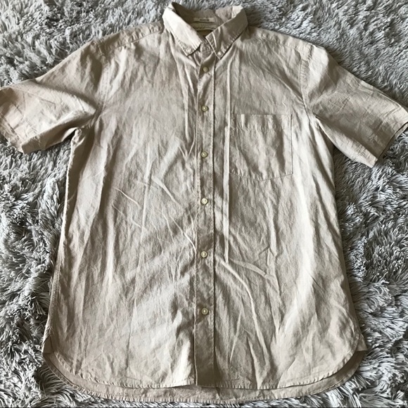 Tan Men’s Button Up - Picture 1 of 2